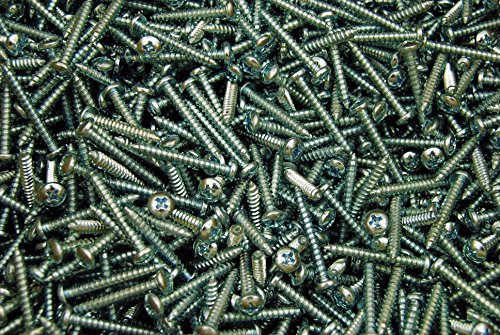 (1000) Phillips Pan Head 8 x 1-1/4 Type A Zinc Plated Sheet Metal Screw SMS