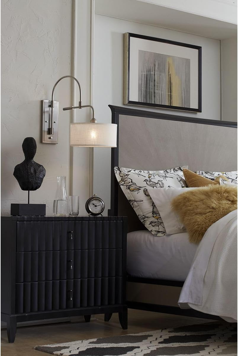 Progress Lighting Kempsey Collection One-Light Swing Arm Wall Bracket, Nickel, 19-3/4" x 12"