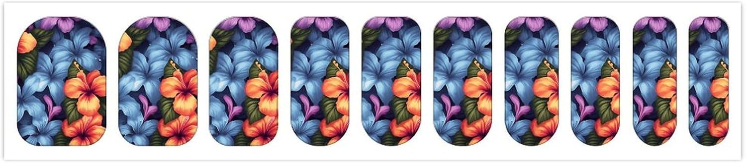 Nail Strips Bundle Full Wrap Long Lasting Nail Polish Strips Easy Application and Removal Salon Quality Self Adhesive Art Stickers for Women Gifts