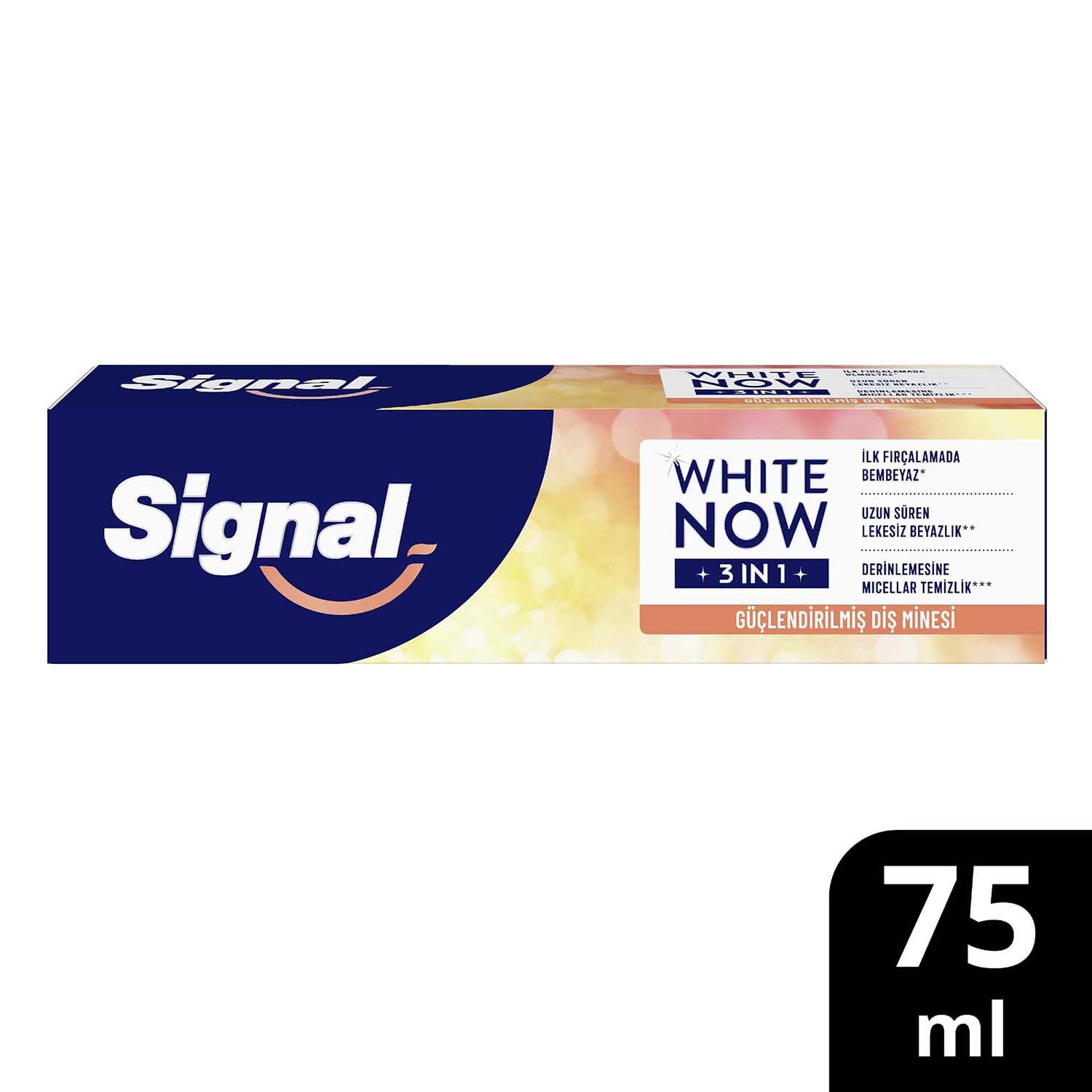 Signal White Now 3in1 Shine with Care Diş Macunu (2 paketi)