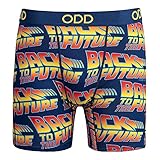 Odd Sox, Back To The Future, Men's Underwear Boxer Briefs, Funny Prints, Large