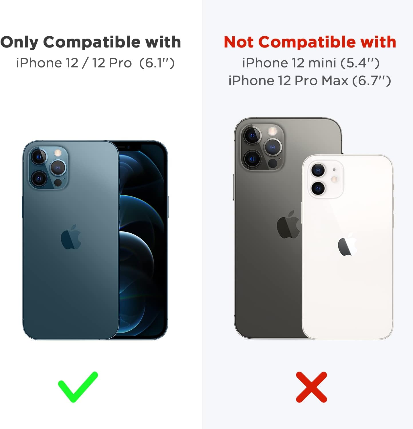 CANSHN Compatible with iPhone 12 Case and iPhone 12 Pro Case 6.1'' 2020, Liquid Silicone Soft Gel Rubber Full Body Protection Shockproof Phone Case Cover - Midnight Green
