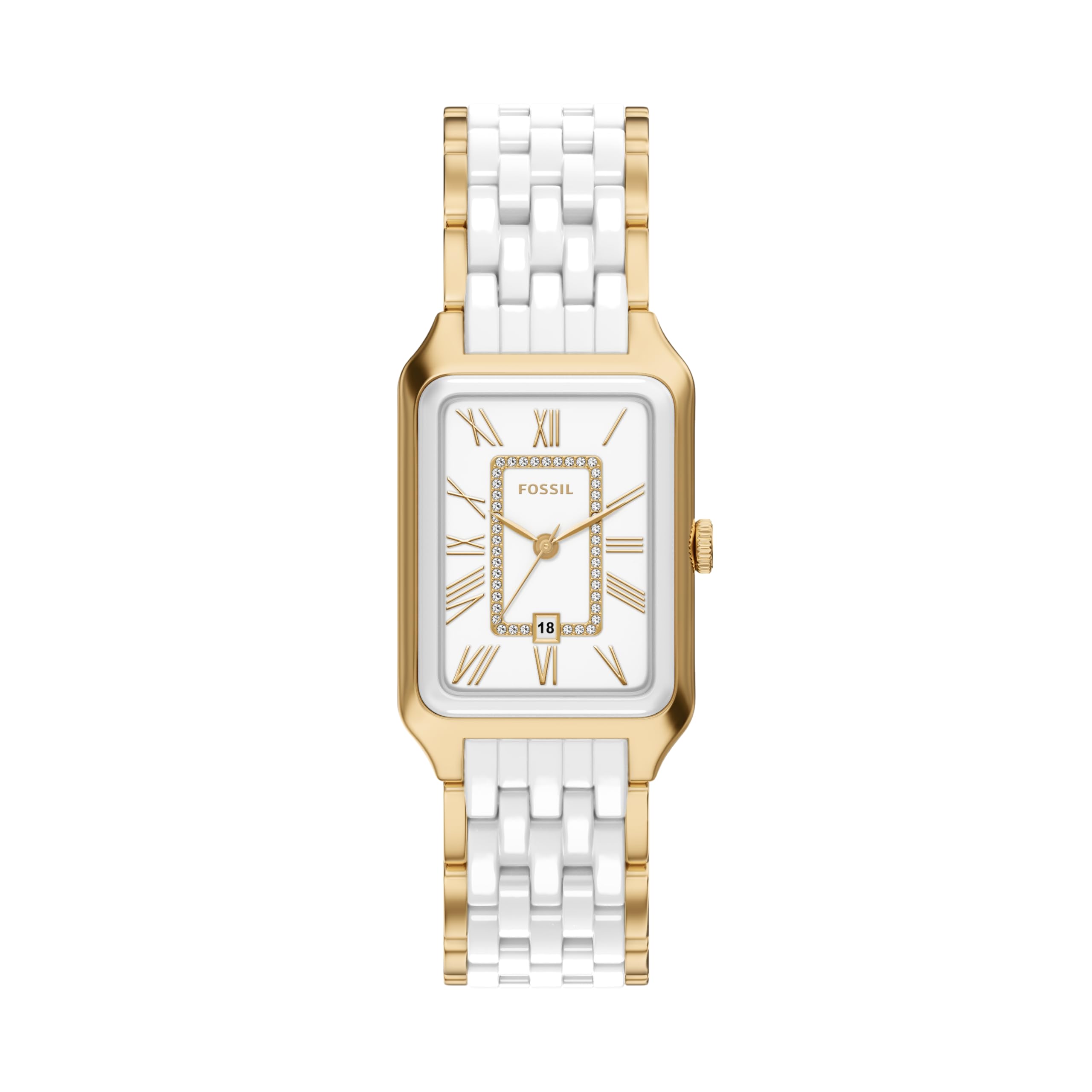 Fossil Raquel Reloj para Mujer de Acero Inoxidable Color Dorado de 26MM, CE1136