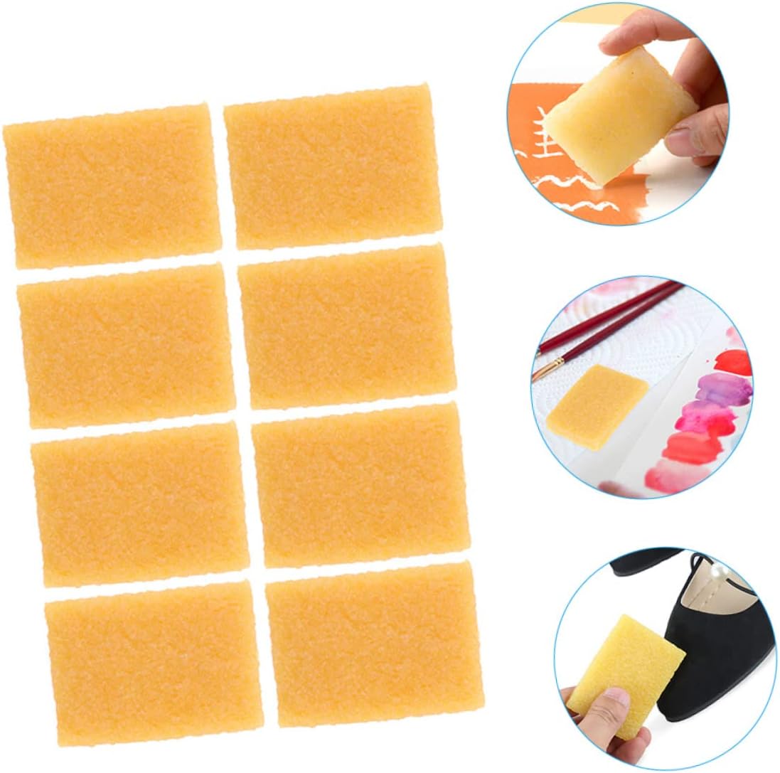 Uonlytech 8Pcs Lightweight Rubber Eraser Masking Fluid Removal Tool for Art Painting Cleaner with Concave Surface for Easy Adhesive Residue Cleaning and Precise Use