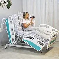 Cama Hospitalar Motorizada 10 Movimentos Luxo Com Colchão