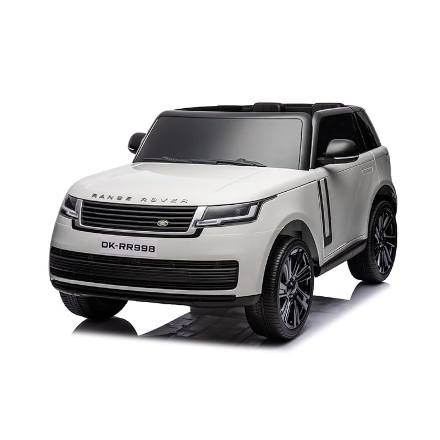 DORSA Licensed Kids Range Rover Realistic Design Premium Version Music, USB & Light | Electric Kids Baby Big Car Battery Car for Kids to Drive 2 to 7 Years Boy Girl(White)