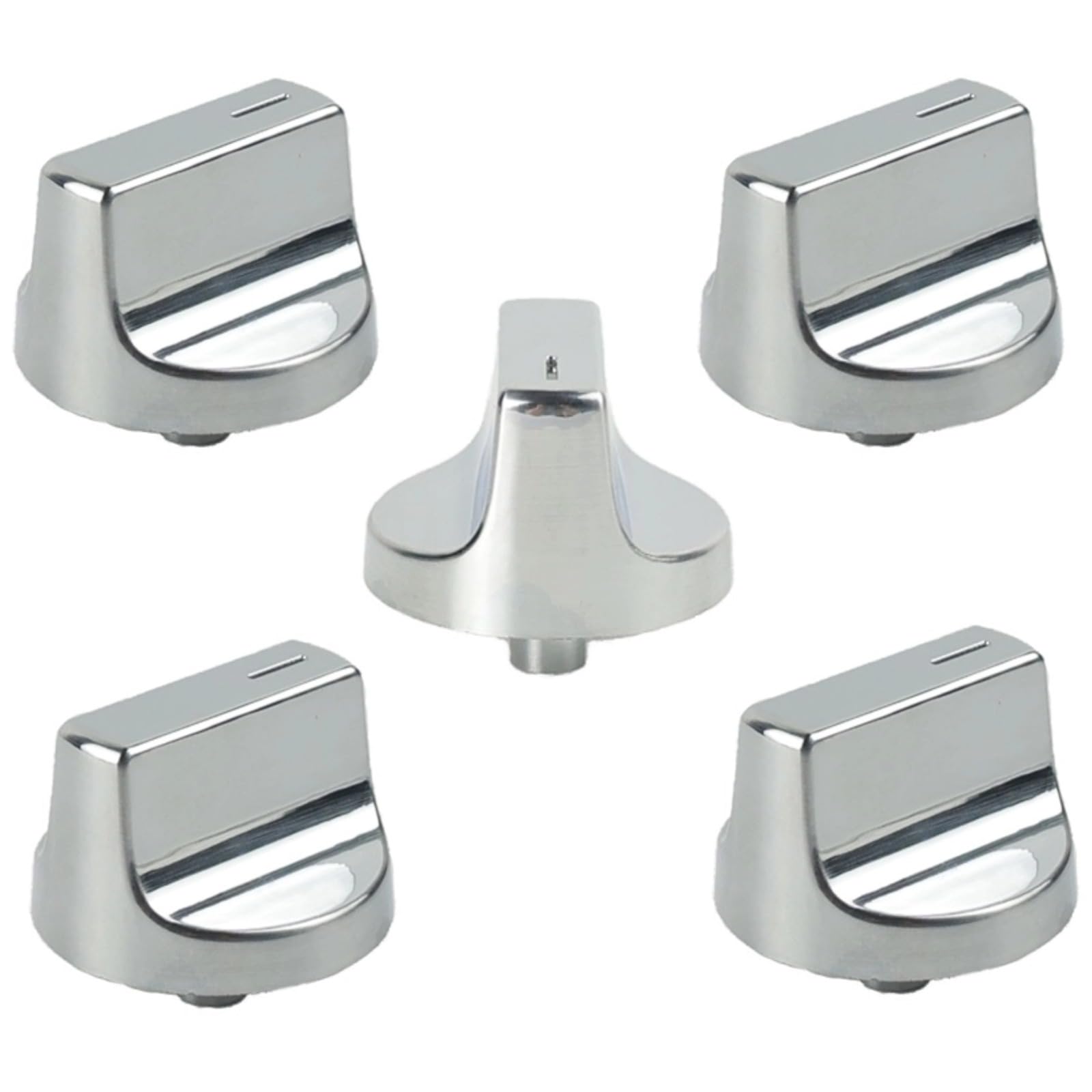 Photo 1 of 5 Pcs W10850010 Stove Knobs Replacment for Whirlpool Stove Knobs W 10850010 Replaces W11366438 W11084623 W11084624 Gas Stove Range Surface Burner Control Knobs