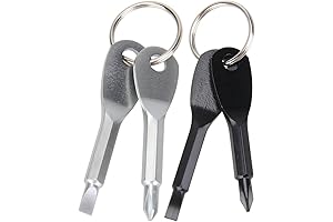 2 Set(4PCS) Multifunctional Portable Screwdriver Keychain