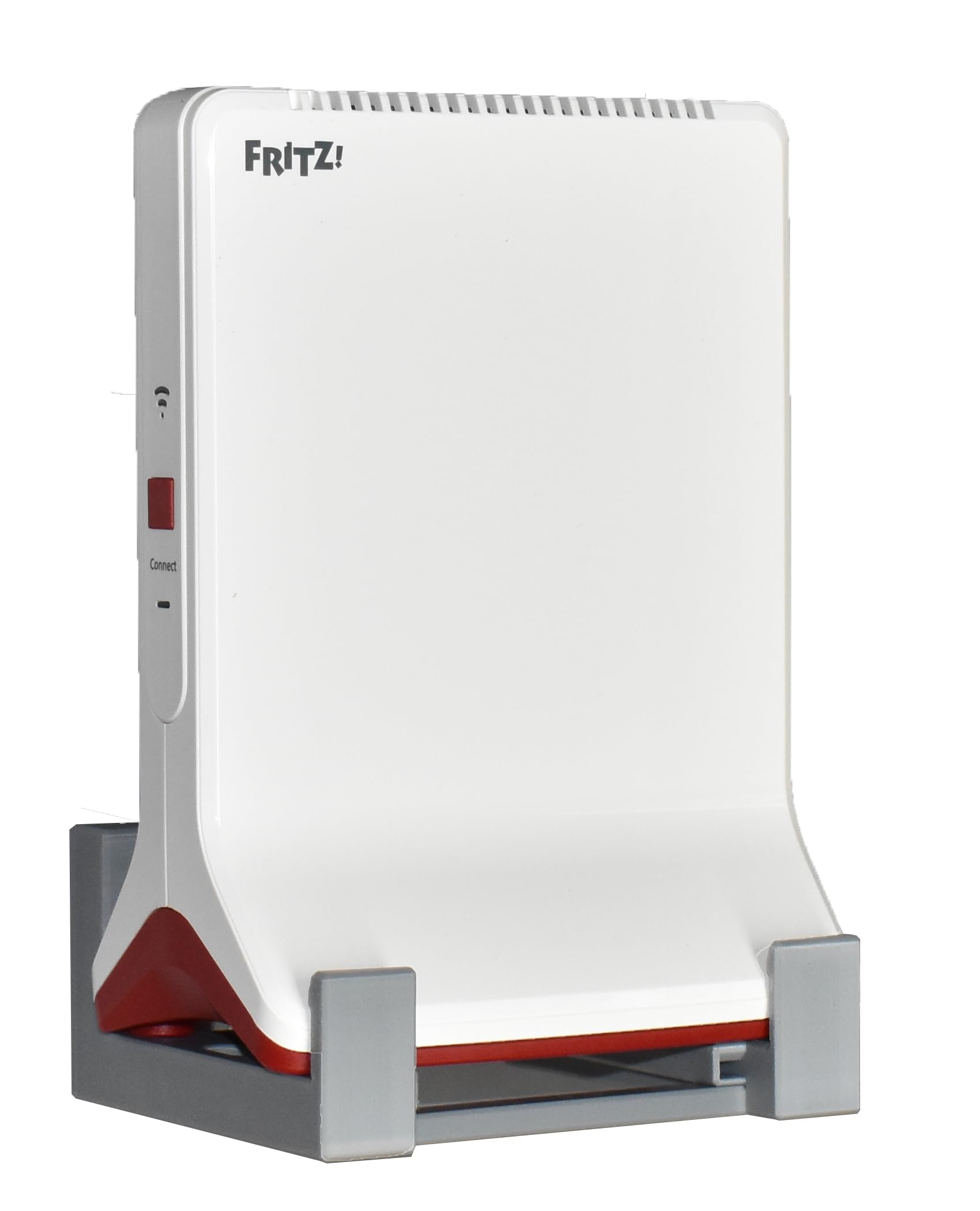 EasyClick passgenaue Wandhalterung für AVM Fritz Repeater 6000 und 3000 (Nicht 3000AX!), auch als Deckenhalterung, in jeder Richtung montierbar, inklusive Montagematerial. (Grau)