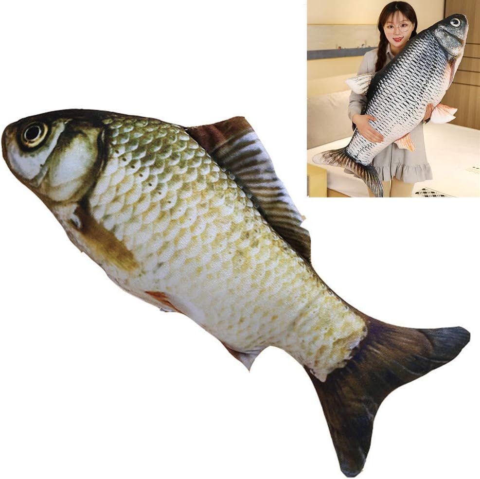 XIYUAN Giant-Simulation Fish Plush Toy/Toypillow/Stuffed Animal Toy, Used for Home Decoration Gifts, Toy Pillow (31.5 inches / 80 cm)
