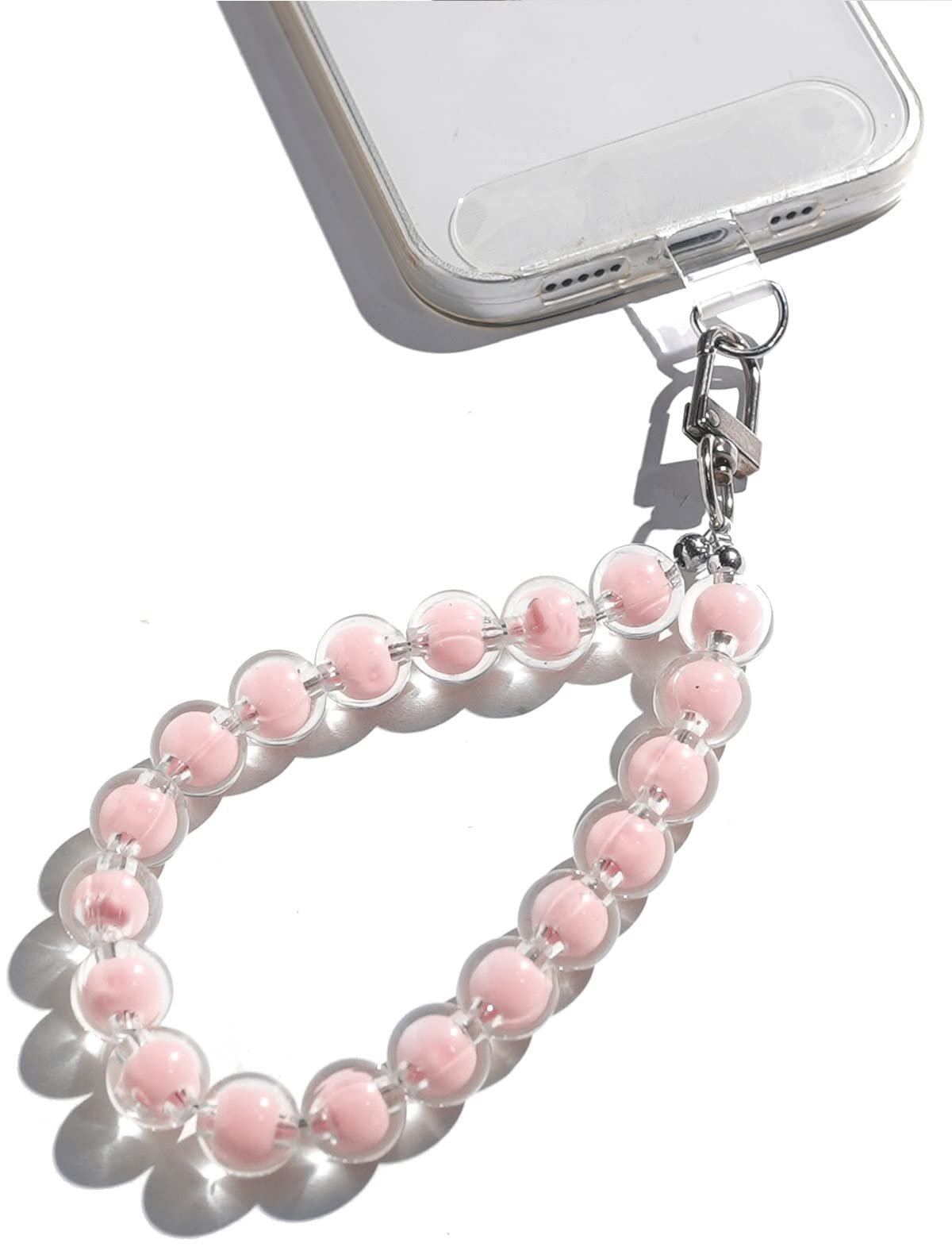AMAYO Chaîne de téléphone portable universelle, pendentif pour téléphone portable, cordon à perles pour téléphone portable, dragonne, sangle de téléphone portable, bracelet, compatible avec tous les