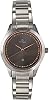 Titan Sparkle Womens Quartz Analog Watch - Silver Band - Black Face with Rose Gold Hands and Swarovski Crystals