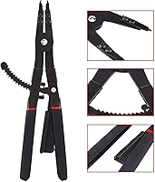 Vista 4 de Watris Veiyi 2 alicates de clip de alta resistencia, juego de alicates de anillo de presión de 16 pulgadas, alicates de anillo de presión externos