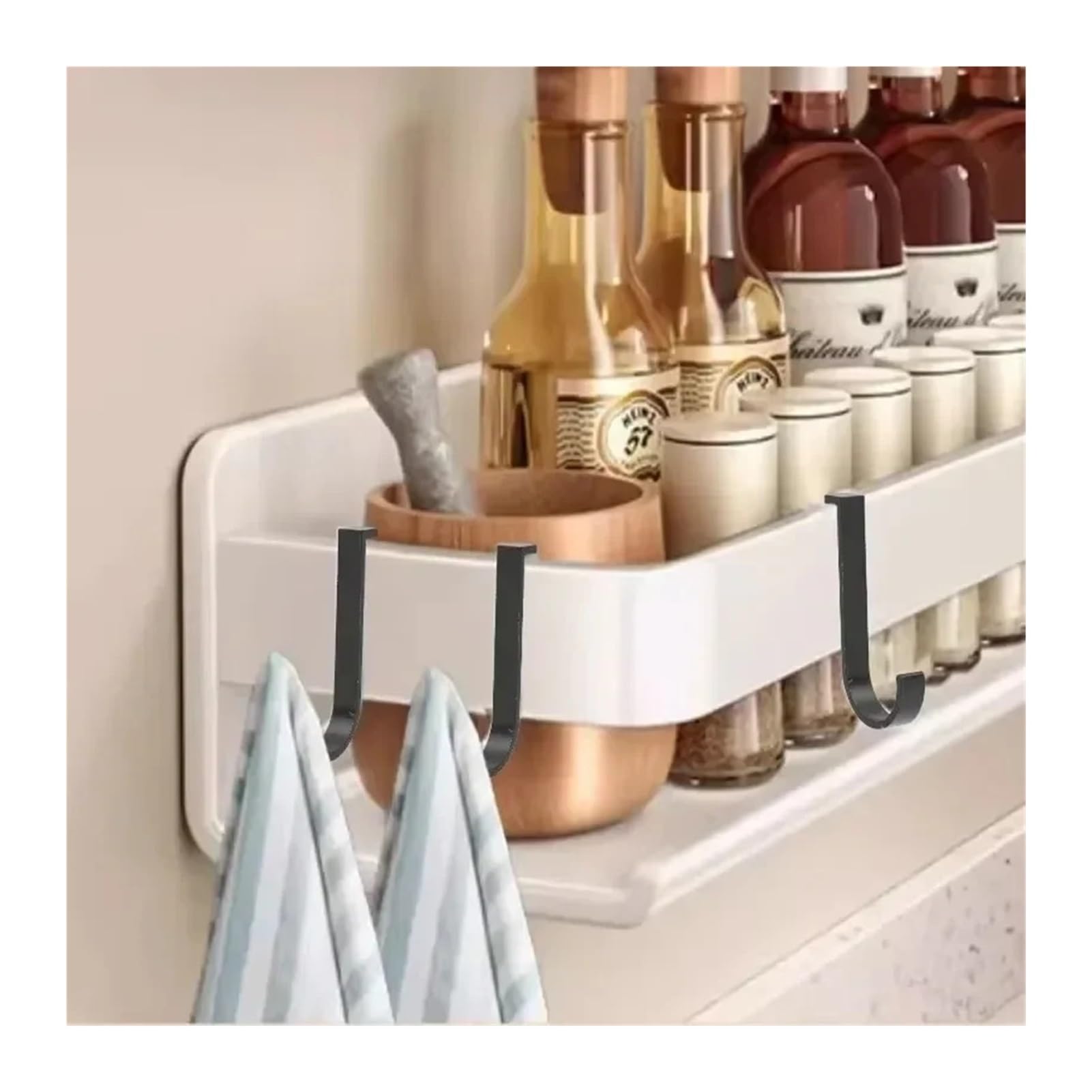 Ganchos para colgar en la puerta Perchero de metal antioxidante for puerta de armario, colgador trasero for puerta, toalla, ropa, abrigo, bolso, artículos diversos, organizador for baño(Gold,30PCS)