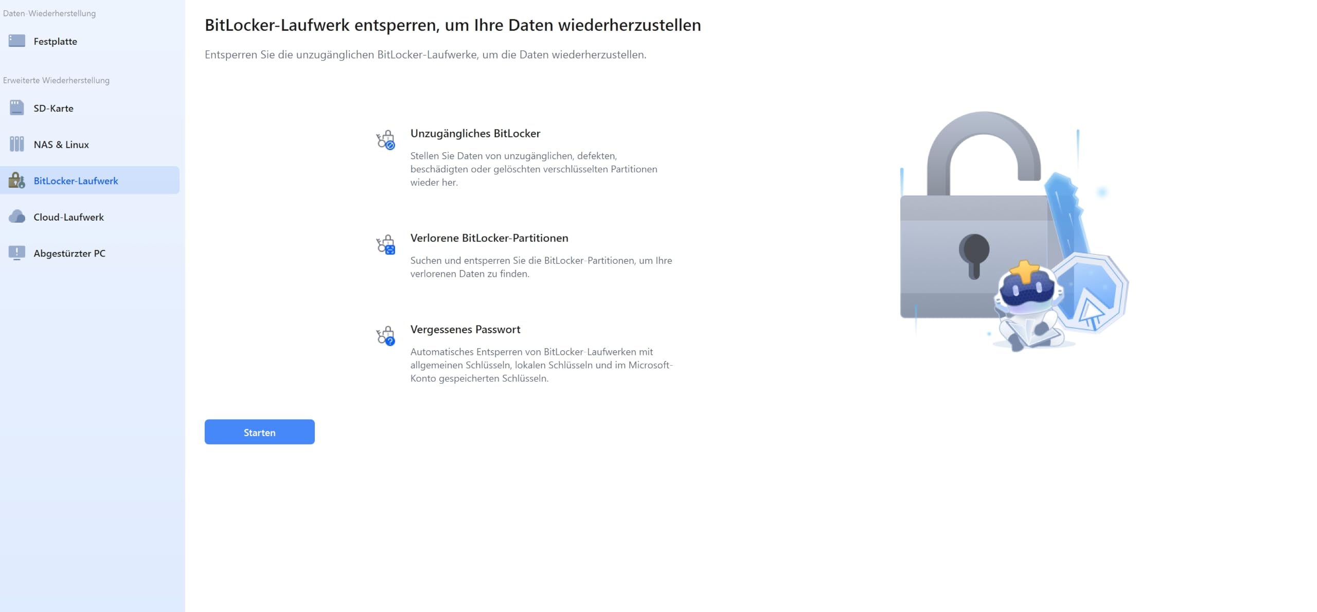 EaseUS Data Recovery Wizard Professional 1-PC / Dauerlizenz - All-in-One Datenrettungssoftware für alle Datenverlust-Szenarien - Windows 10/11/8/7 *DEUTSCH* - multilingual #PKC (Product Key Card)
