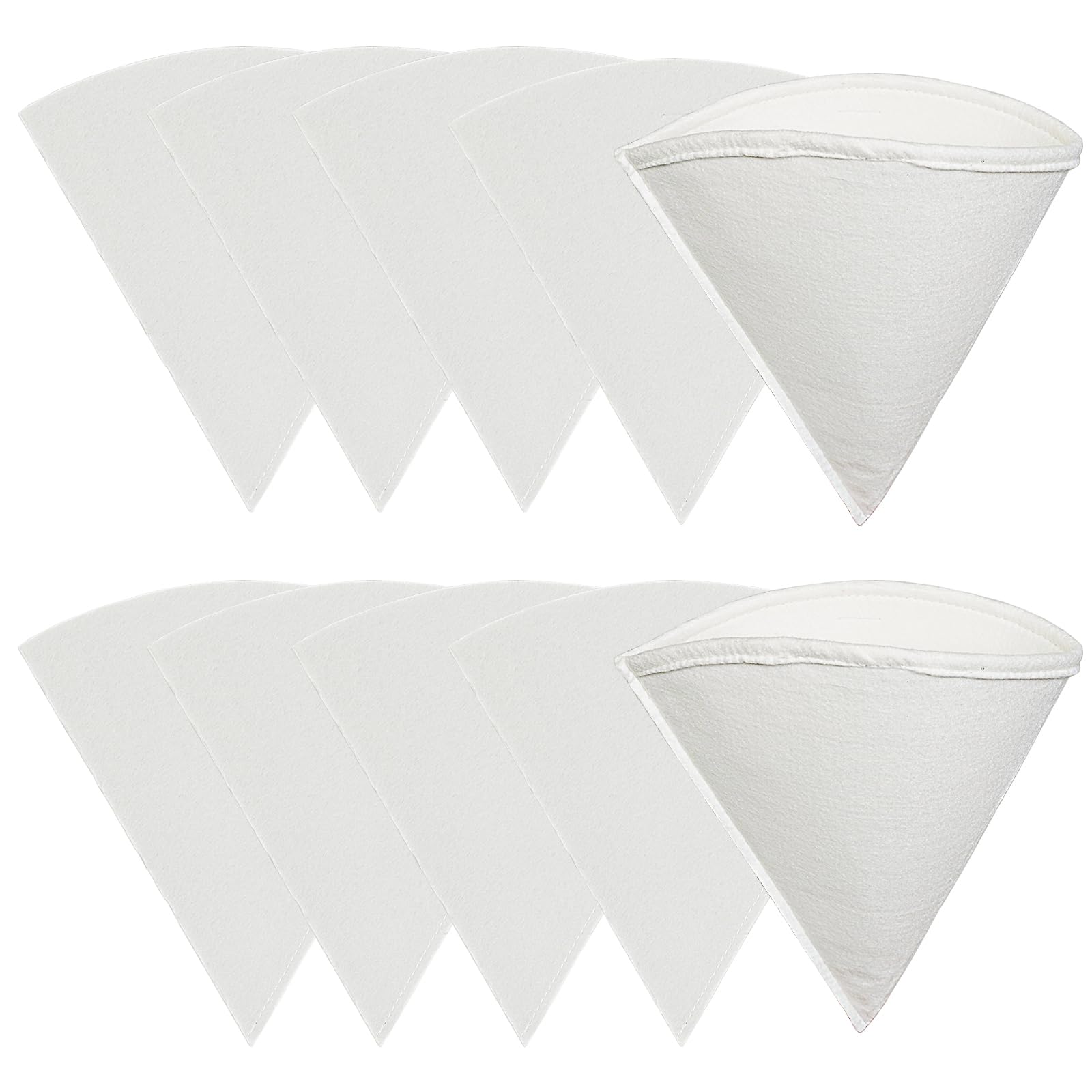 10PCS Maple Syrup Filters Set, 9 inches Reusable Premium Food Grade Filters, 8 Pre-filter&2 Heavy-duty filter, Beeswax Filters (10PCS)