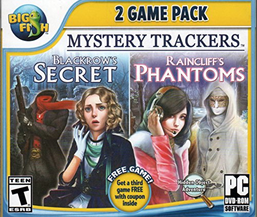 Mystery Trackers Blackrows Secret + Raincliffs Phantoms Hidden Object Pc Game Dvd -Rom #TOP7