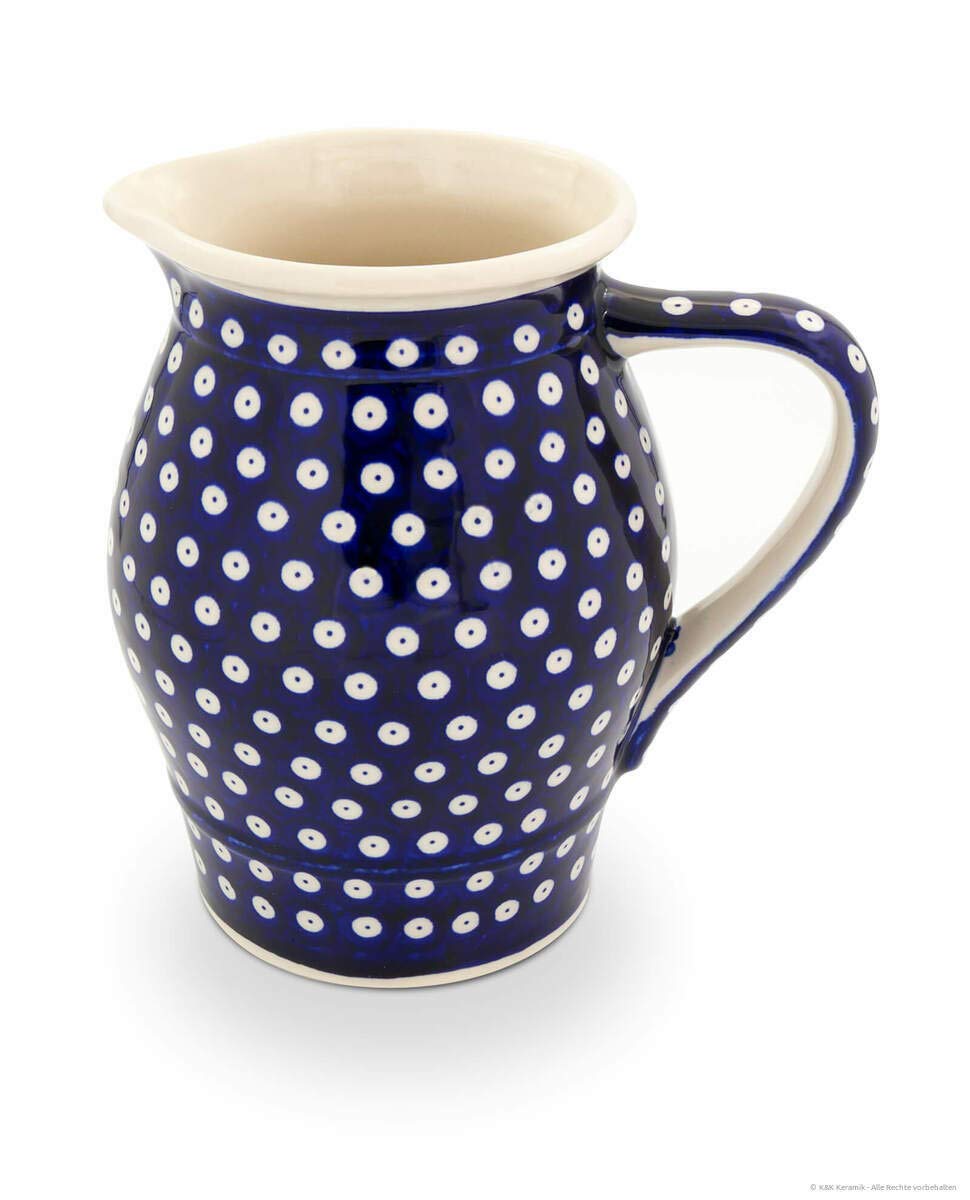 Bunzlauer KeramikWater jug 2.2 litres, diameter 20.0 cm, height 21.0 cm, decoration 42