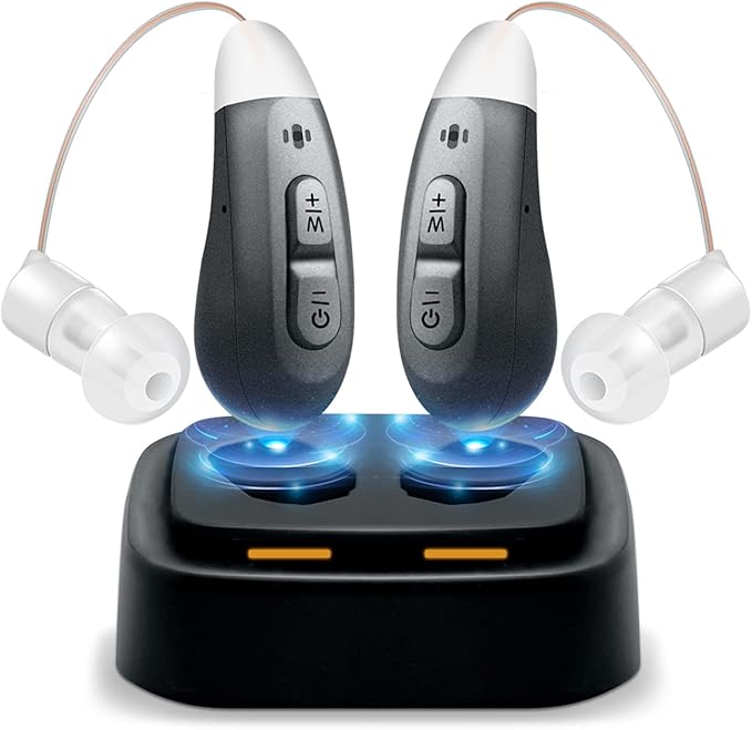 JINGHAO Hearing Amplifiers Aids Rechargeable Hearing Aids for Seniors