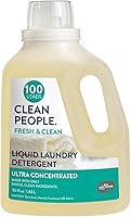 CleanPeople Ultra Concentrated Liquid Laundry Detergent - Stain Fighting, Recyclable Packaging, Fresh Scent, 50 fl oz