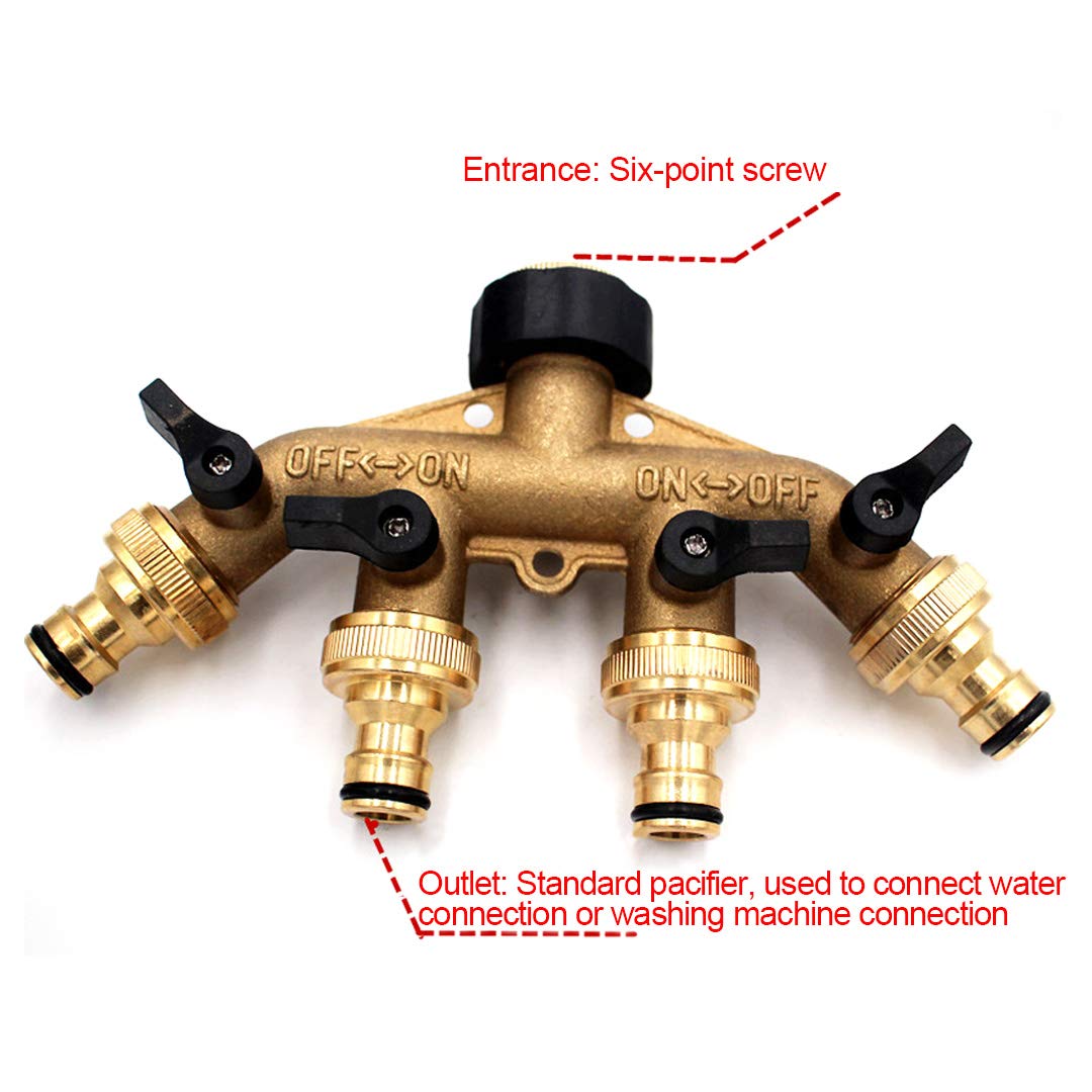 Brass Y Hose Splter: Connettore Durevole Tubo Flessibile Acqua, Adattatore Tubo Da Giardino, Accessorio Rondella Di Pressione Da 5,45 € | DHgate