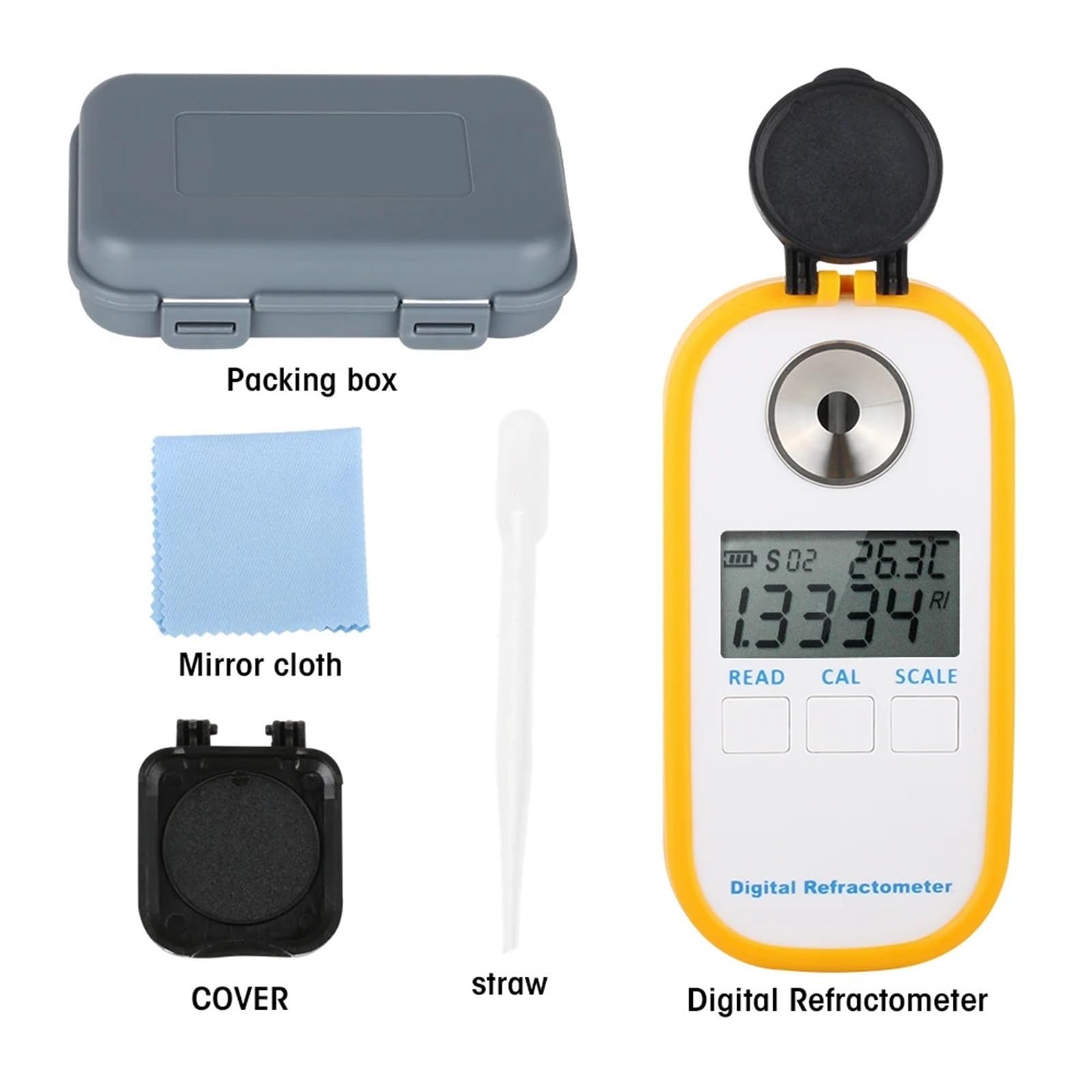 Refraktometer, Auto Refraktometer Digitale Bier Refraktometer Würze Hydrometer Brix 50% Alkohol Konzentration Meter Wein Alkohol Teste für Zuhause