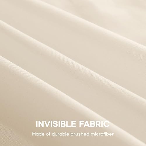 Miniatura 6 de SONIVE Falda de cama de alta calidad con volantes plisados contra el polvo, caída de 15 pulgadas, fácil de poner, sin encogimiento y resistente a la