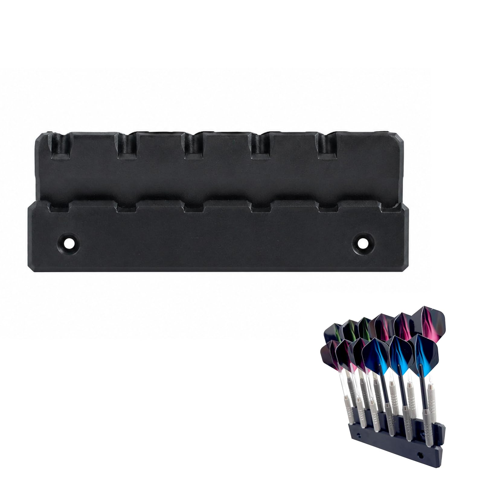 Support de fléchettes mural (lot de 2) pour 6 fléchettes en acier ou souples