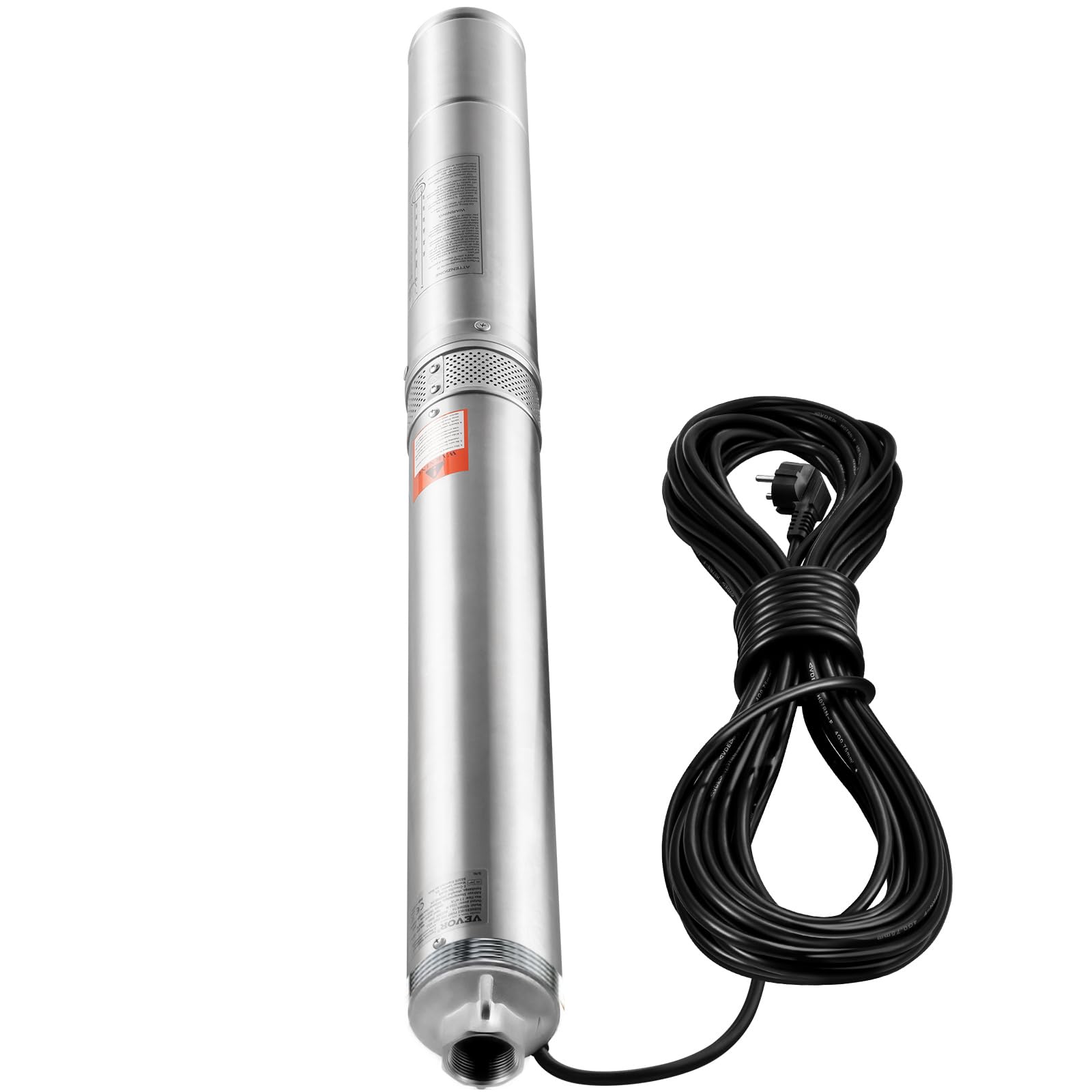 VEVOR Pompe Immergée pour Puits Profond 2200 W Acier Inoxydable 9,8 m³/h 144 m IP68