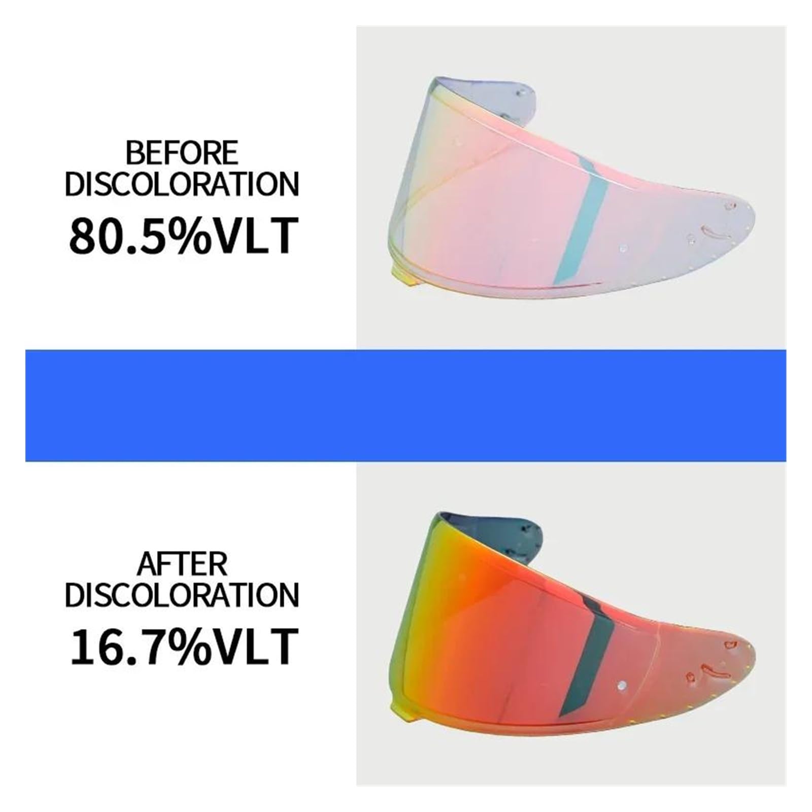 Photochromic Visor for SHOEI RF1400 RF-1400 NXR2 CWR-F2 Z8 CWR-F2R X15 X-15 X-Fifteen X-SPR Pro Autochromic Lenses Helmet Shield(Photochromic Red) : Automotive