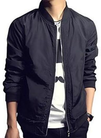 black bomber jacket mens amazon