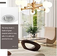 Vista 4 de Pantalla creativa G9 para lámpara de techo de 4.72 pulgadas, cubierta de luz de cristal, pantalla colgante para dormitorio, sala de estar, reemplazo