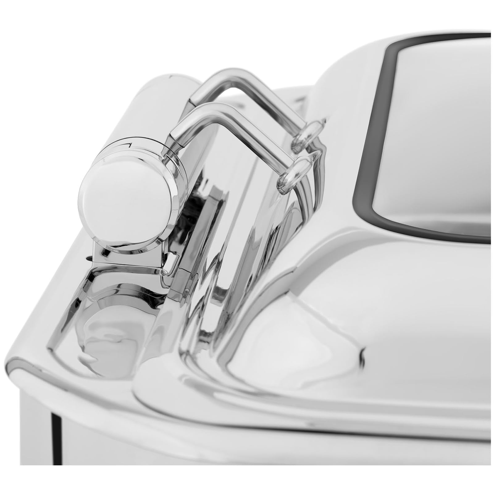 Royal Catering Chafing Dish Calentador De Buffet RCCD-RT6_9L (Material: Acero Inoxidable, Vidrio Templado, Capacidad: 8,5 L, 1 contenedor de Calentamiento GN 1/1)