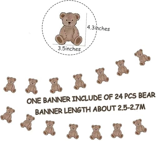 Miniatura 3 de Bonito cartel de oso de bebé, decoración de pared, accesorios para fotos, decoración de fiesta de baby shower, decoración de pared para dormitorio,