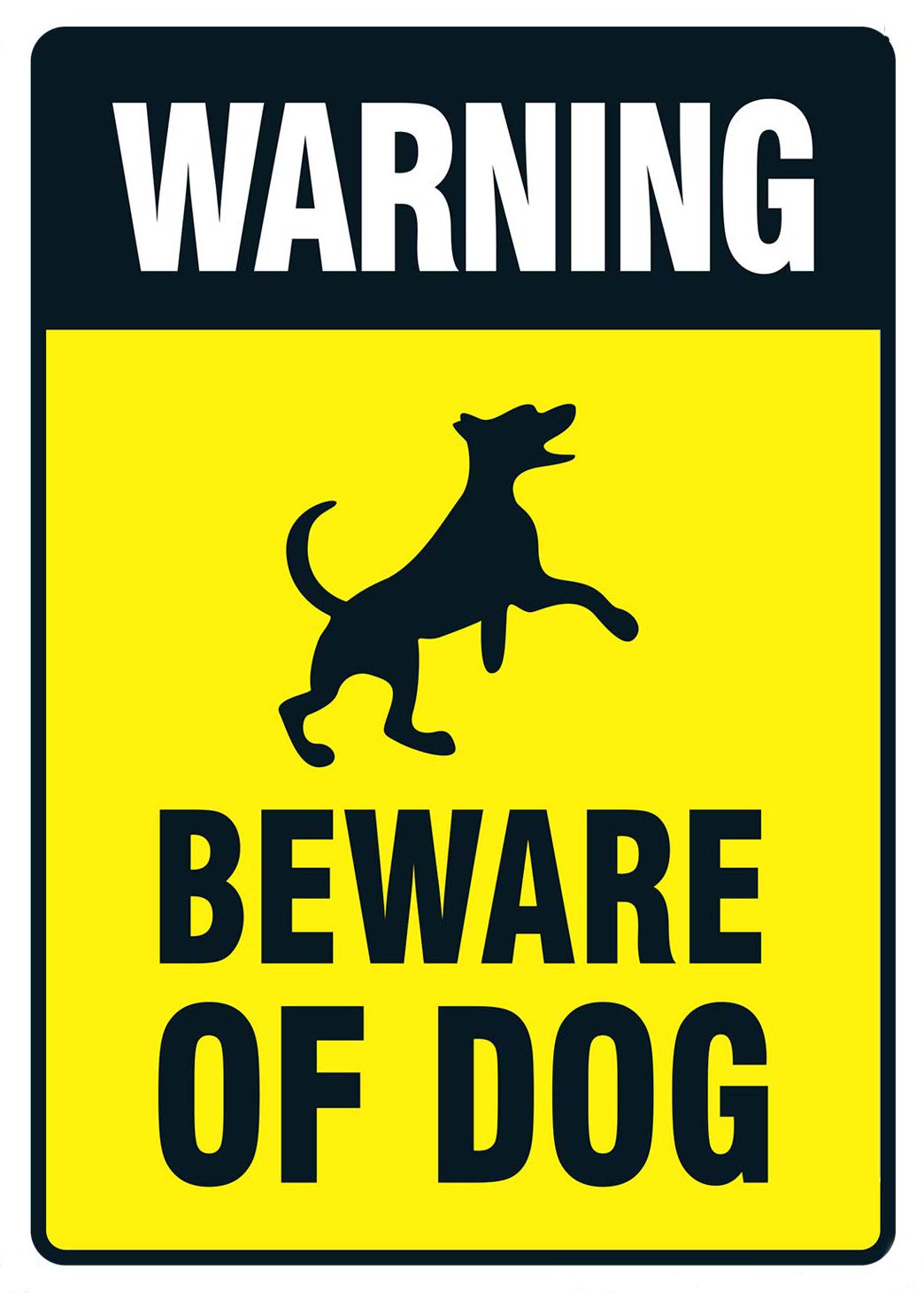 Bioprocess New Metal Sign Room Sign Warning Beware Of Dog Sign Large Beware Of Dog 8X12 Inches