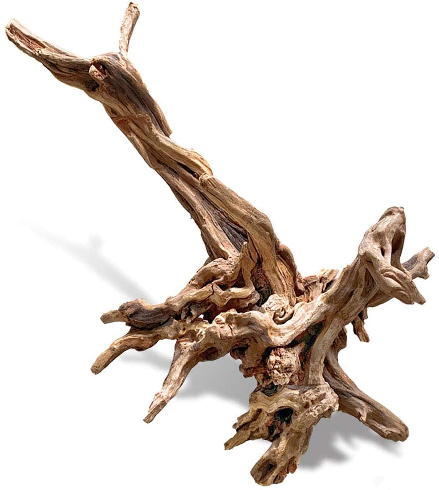 Large Driftwood for Aquarium Fish Tank Decorations Natural Assorted Branches Bearded Dragon Tank Accessories Terrarium Decor for Aquarium Decor (11-18 inches/1 Pack)