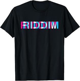 Riddim Music Optical Illusion Glitch Trippy EDM Rave T-Shirt