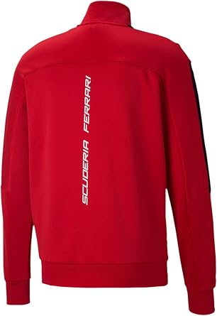Formula 1 Scuderia Ferrari Men's Race T7 Track Jacket, Rosso Corsa, XS