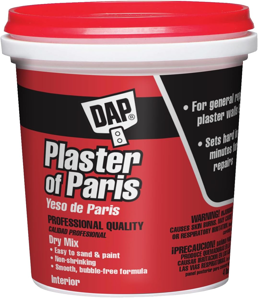 Dap 10308 4-Pound Interior Plaster of Paris, White