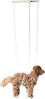 Vista 4 de Artisan Owl Golden Retriever Marionette Puppet - Perro de hilo con patas de madera, cuerdas desmontables (marrón)