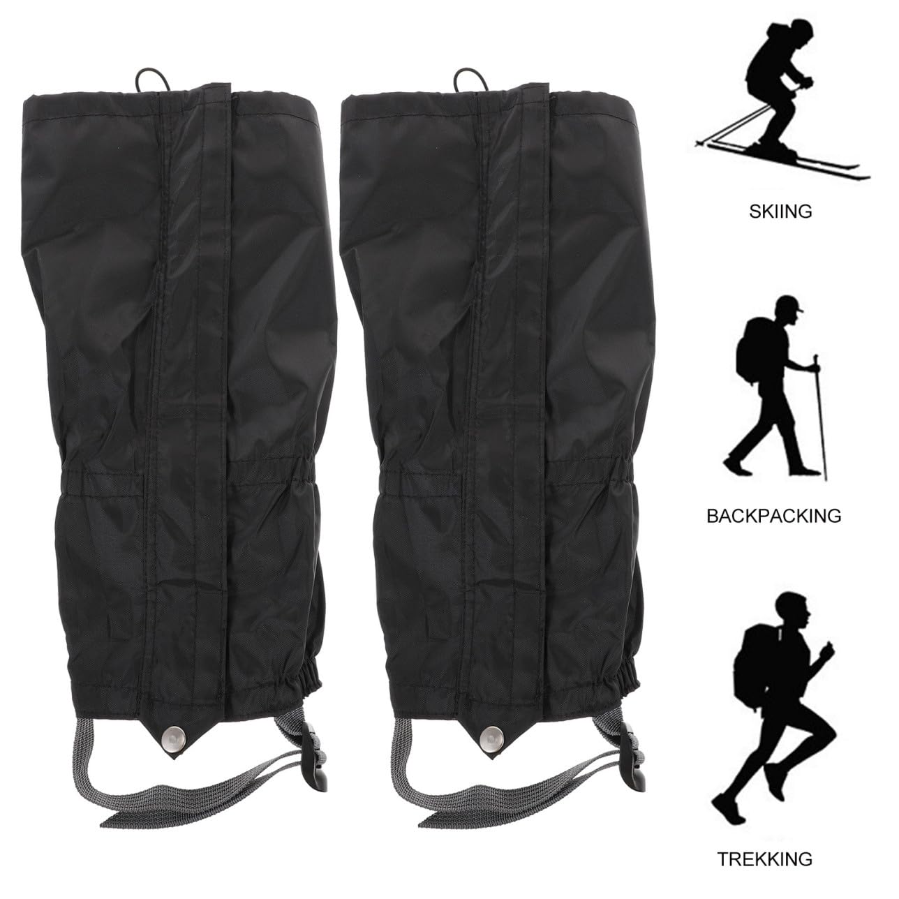 POPETPOP 3 Ensembles Guêtres De Randonnée Imperméables Neige Ajustables Protège Jambes Et Durables pour Escalade Randonnée Et Camping Protection pour Chaussures Et Jambes 2 Pièces * 3