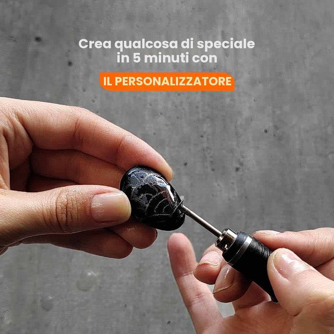 Culiau Penna personalizzabile per incisione: portatile senza fili per artisti e fai da te, incidere oltre 50 superfici, adatta ai principianti, ricaricabile, 30 punte e guida di maestria gratuita