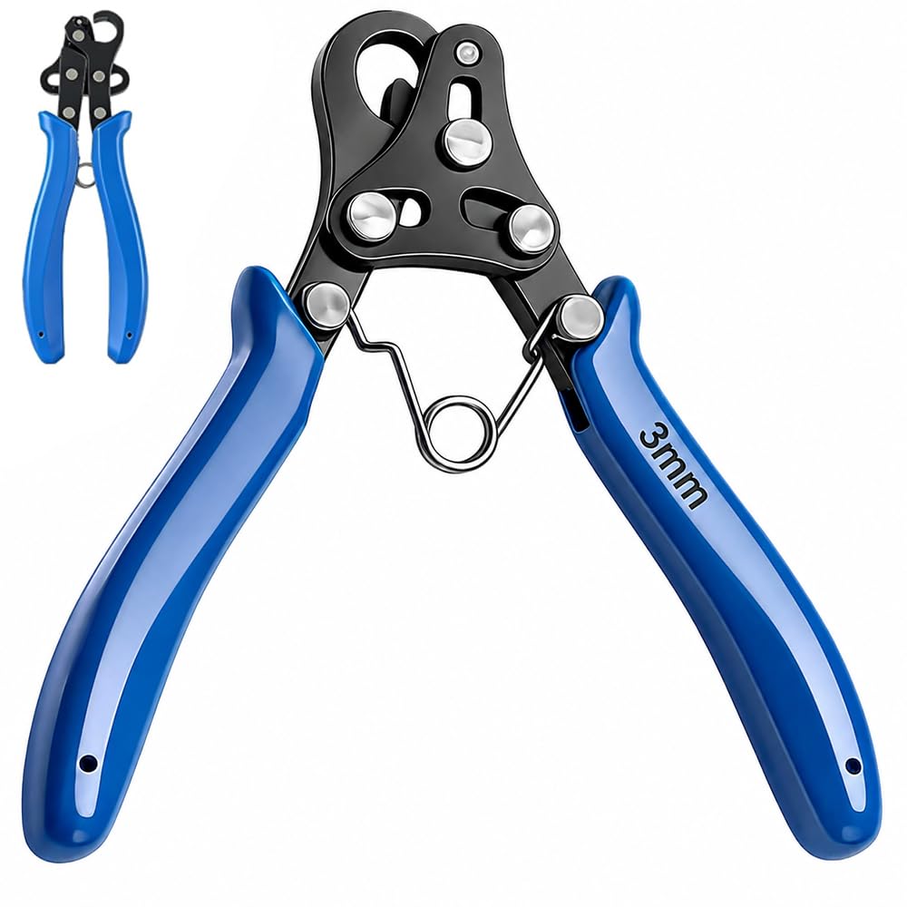 Looper Zange für Schmuckherstellung, One Step Looper Zange 3mm, Drahtrollzange Schmuck zum Biegen & Wickeln, Mehrzweck Schmuckzange für Armbände Halsketten Ohrringe Perlenknotenwerkzeug
