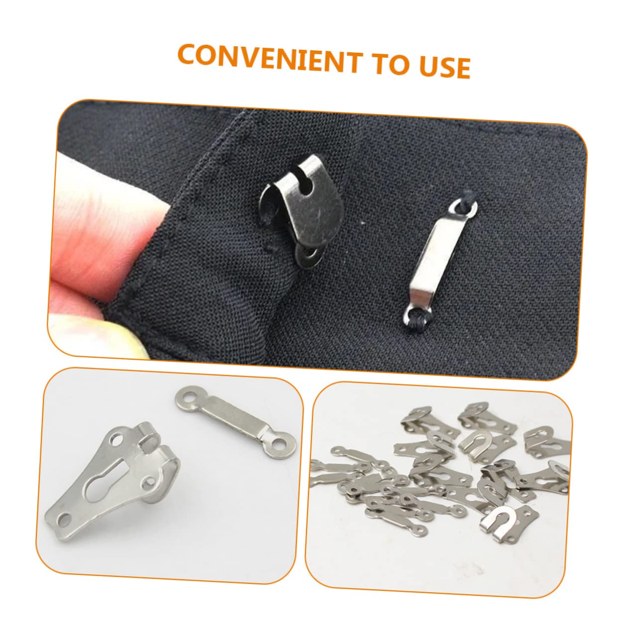 Amazon.com: NUOBESTY 30sets Zinc Alloy Clothing Hooks Sewing