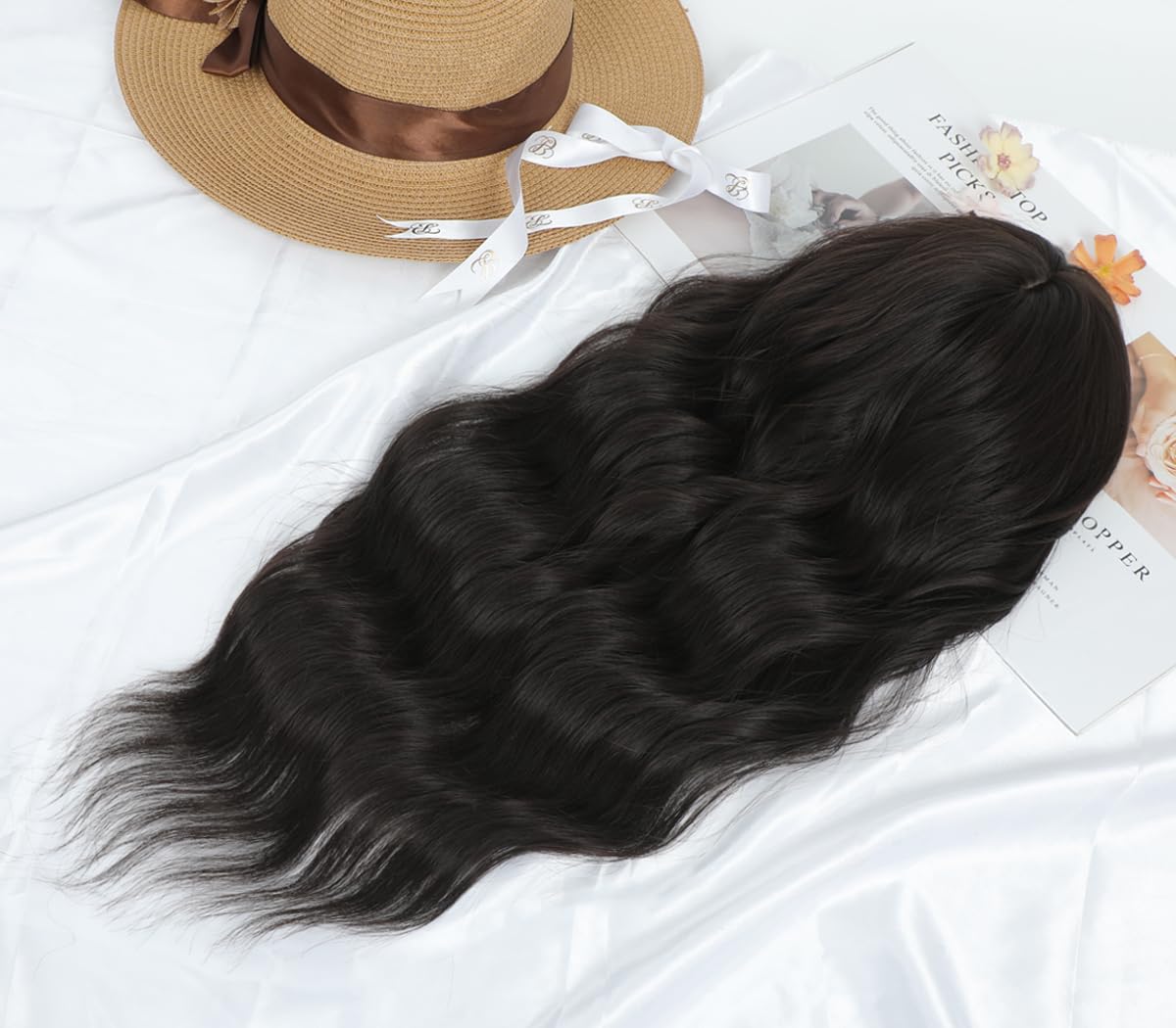 20" Wavy Hair Toppers for Women Add Volume 6.5"x6.5" Base Size Hair Topper Synthetic Hairtoppers for Women with Thinning hair, Wigs & Accessories