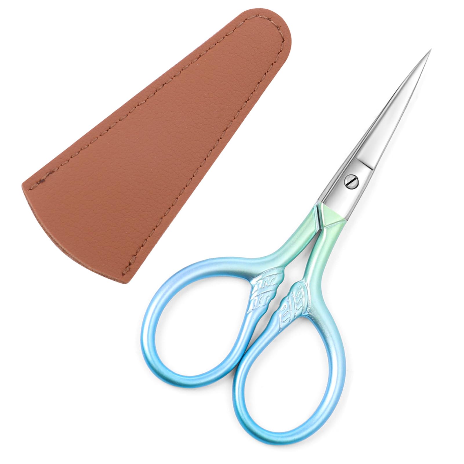 Small Stainless Steel Facial Hair Scissors -11