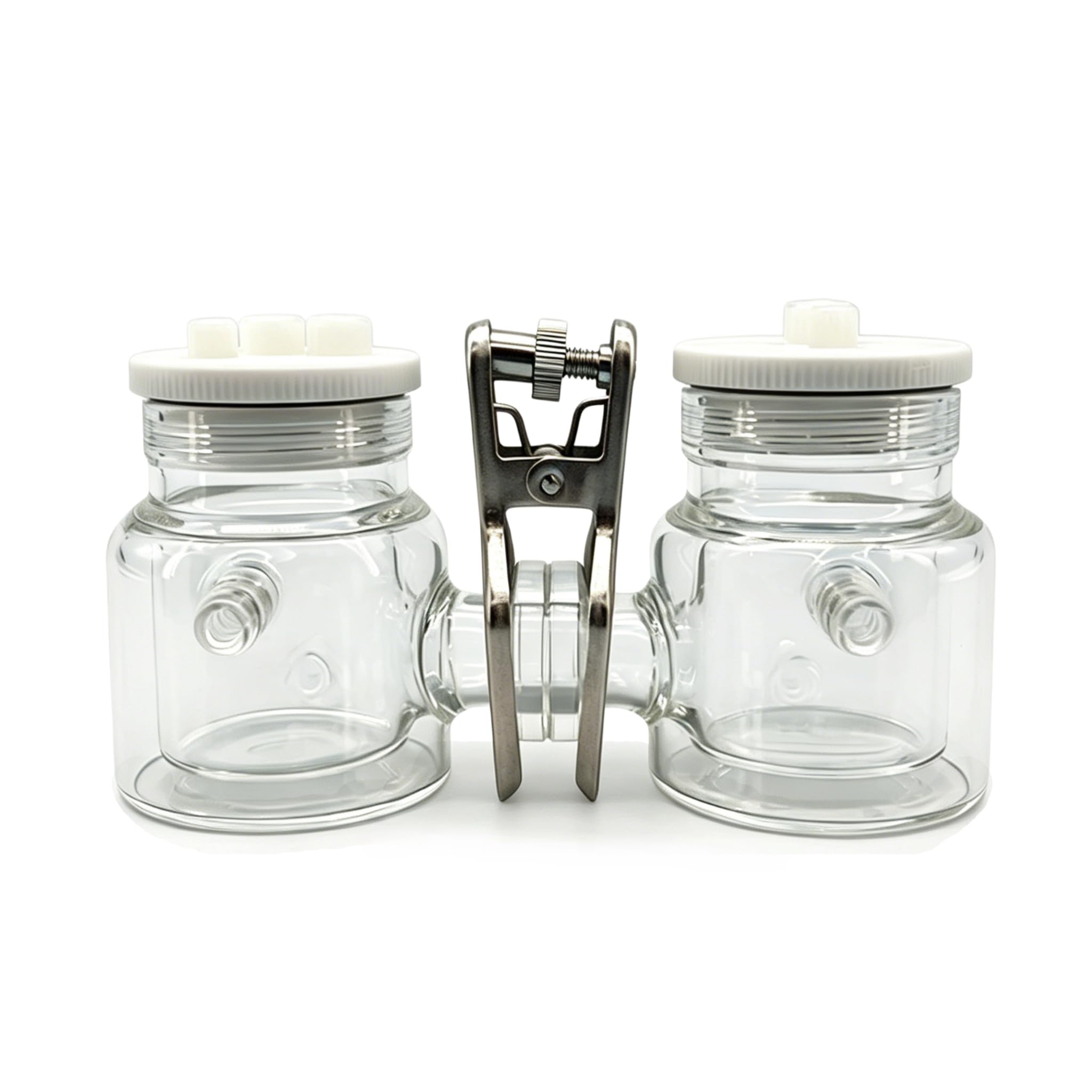 Cella elettrolitica a doppia camicia di tipo H, for a tre elettrodi(250ml-250ml)