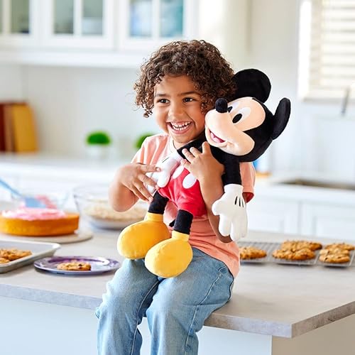 Miniatura 17 de Disney Store Juguete oficial Simba mediano suave para niños, personaje de peluche con textura mullida y detalles bordados, melena peluda y cola
