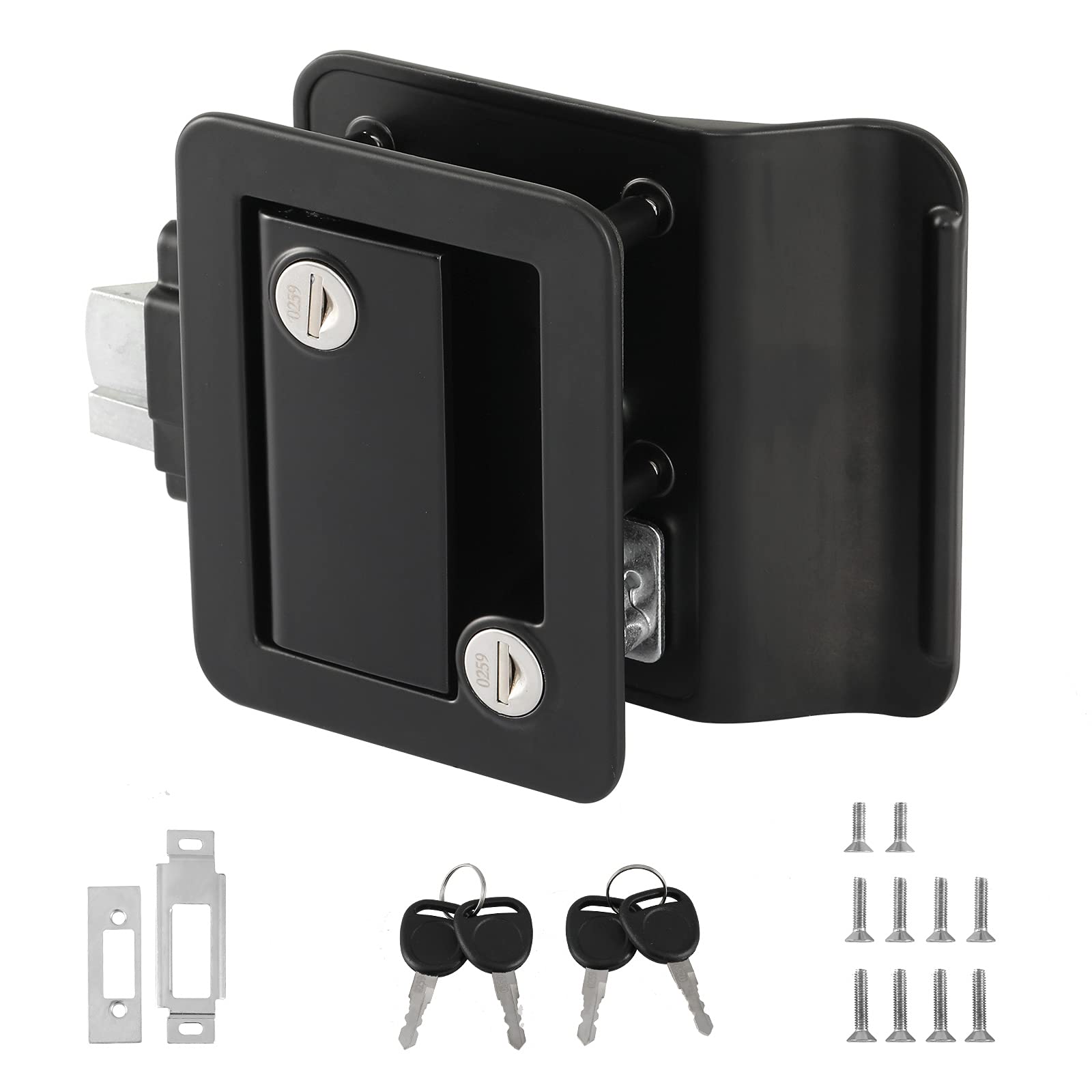 Buy Mxwying Rv Entry Door Lock with Four Keys , Camper Door Latch with