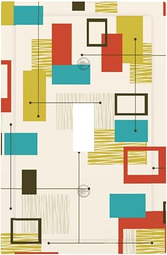 Miniatura 27 de 70s Retro Sun 1 Gang Outlet Covers Dúplex Receptáculo Hippie Hongo Placa de pared Decorativa Boho Sol Sunrise placa frontal Placa de interruptor